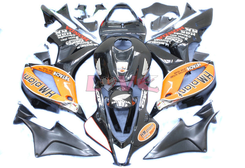 HM Plant - Orange Black Fairings and Bodywork For 2007-2008 CBR600RR #LF7461
