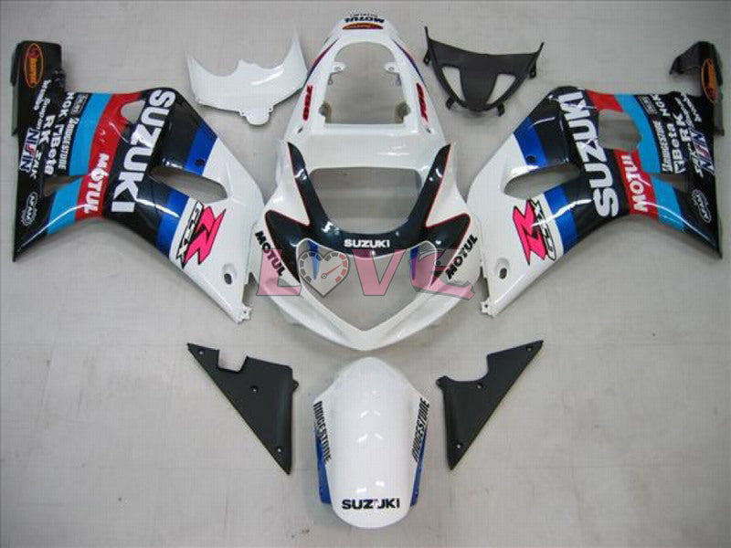 MOTUL - White Black Fairings and Bodywork For 2000-2003 GSX-R750 #LF6768