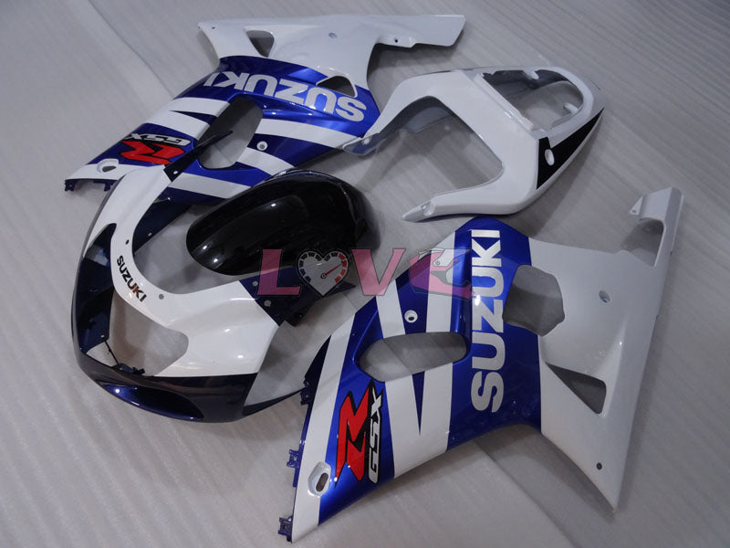 Factory Style - White Black Fairings and Bodywork For 2001-2003 GSX-R600 #LF4239