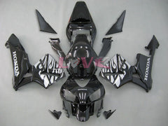 Flame - Black Silver Fairings and Bodywork For 2003-2004 CBR600RR #LF5410