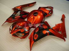 Flame - Orange Black Fairings and Bodywork For 2006-2007 CBR1000RR #LF7245