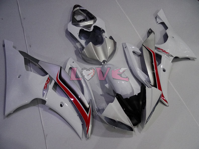Factory Style - White Silver Fairings and Bodywork For 2008-2016 YZF-R6 #LF3400