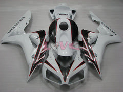 Factory Style - White Black Fairings and Bodywork For 2006-2007 CBR1000RR #LF4384