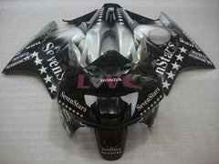 SevenStars - Black Silver Fairings and Bodywork For 1995-1996 CBR600F3 #LF4529