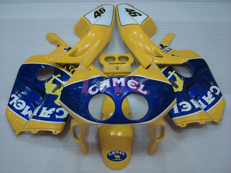 Camel - Yellow Blue Fairings and Bodywork For 1990-1994 CBR250RR #LF5038