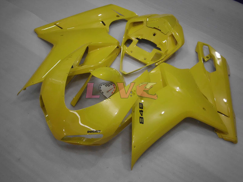 No sticker / decal Factory Style - Yellow Fairings and Bodywork For 2008-2013 848 #LF3156