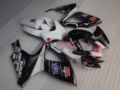 MOTUL VIRU - White Black Fairings and Bodywork For 2006-2007 GSX-R600 #LF4020