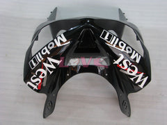 West - White Black Fairings and Bodywork For 2003-2004 NINJA ZX-6R #LF6041