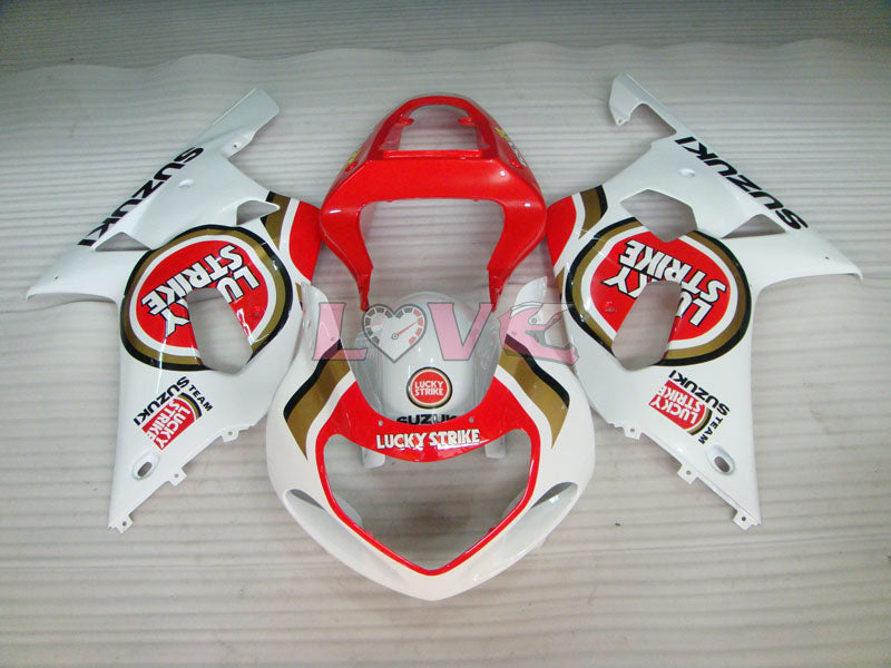 Lucky Strike - Red White Fairings and Bodywork For 2000-2003 GSX-R750 #LF6770