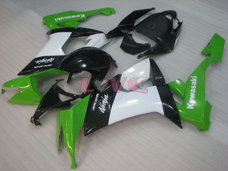 Factory Style - Green White Black Fairings and Bodywork For 2008-2010 NINJA ZX-10R #LF3252