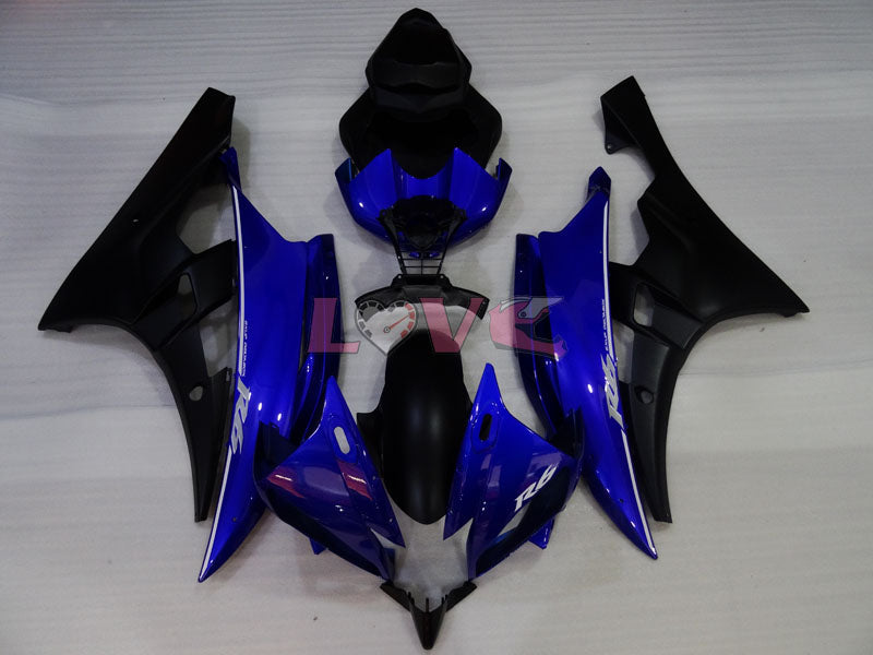 MOTUL - Blue Black Matte Fairings and Bodywork For 2006-2007 YZF-R6 #LF3442