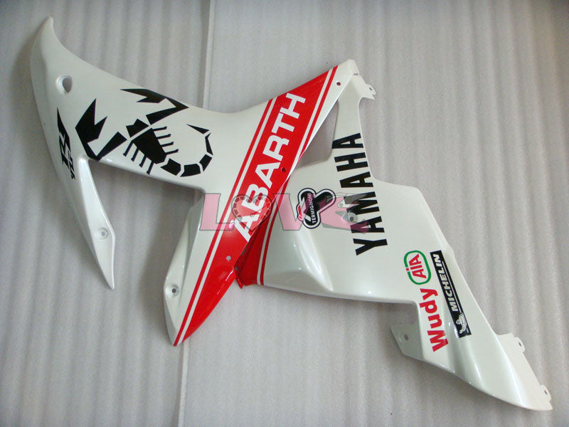 ABARTH - Red White Matte Fairings and Bodywork For 2002-2003 YZF-R1 #LF7044