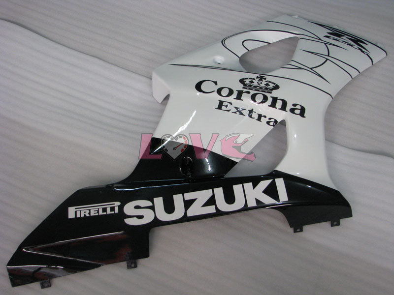 Corona - White Black Fairings and Bodywork For 2003-2004 GSX-R1000 #LF3854