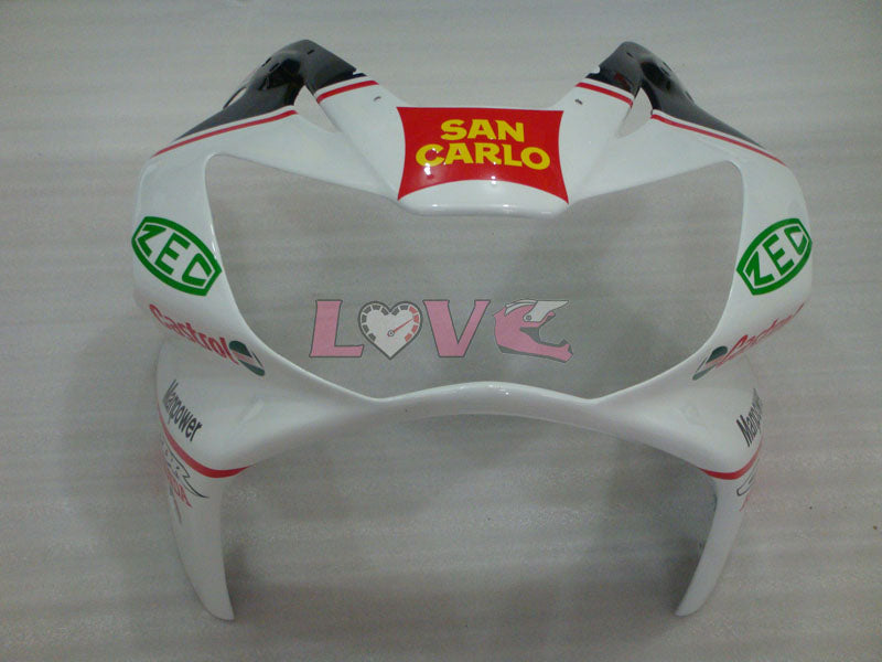 San Carlo - Red White Fairings and Bodywork For 2000-2001 CBR929RR #LF5187