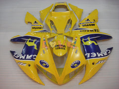 Camel MOTUL - Yellow Blue Fairings and Bodywork For 2002-2003 YZF-R1 #LF3595