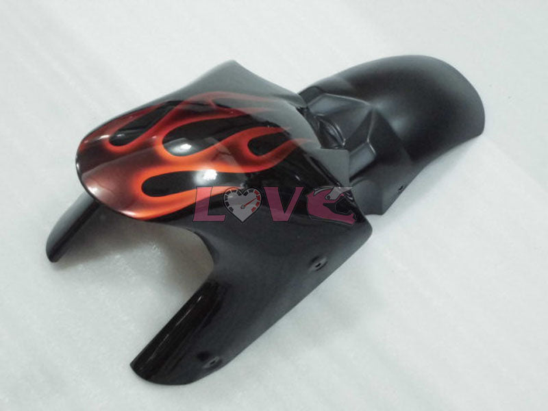 Flame - Orange Black Fairings and Bodywork For 1997-2007 YZF600R #LF7951
