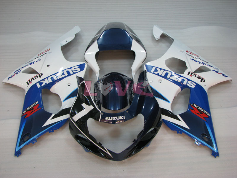 DUNLOP - Blue White Fairings and Bodywork For 2000-2002 GSX-R1000 #LF4166