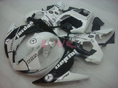 Jordan - White Black Fairings and Bodywork For 2003-2004 YZF-R6 #LF3565