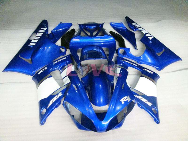Factory Style - Blue White Fairings and Bodywork For 2000-2001 YZF-R1 #LF3609
