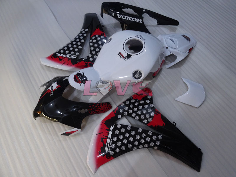 Customize - White Black Fairings and Bodywork For 2008-2011 CBR1000RR #LF4344