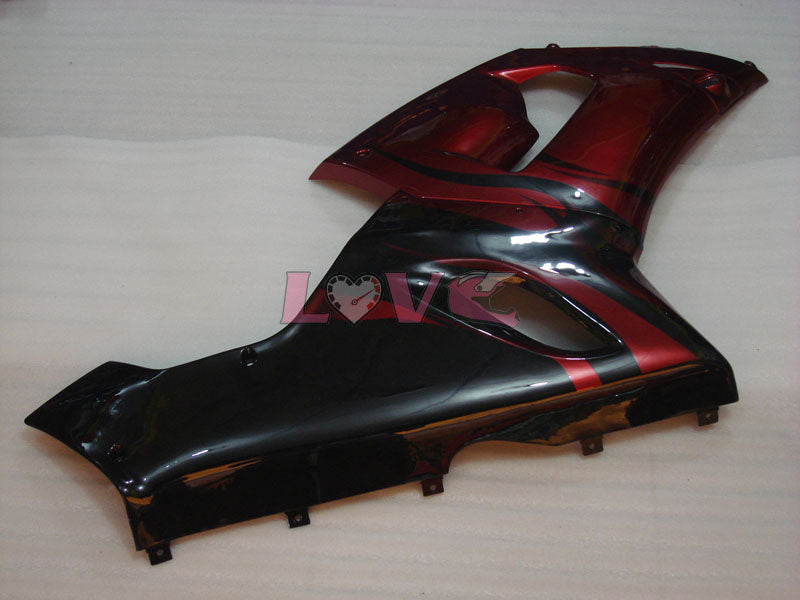 Flame - Red Black Fairings and Bodywork For 2005-2006 NINJA ZX-6R #LF5995