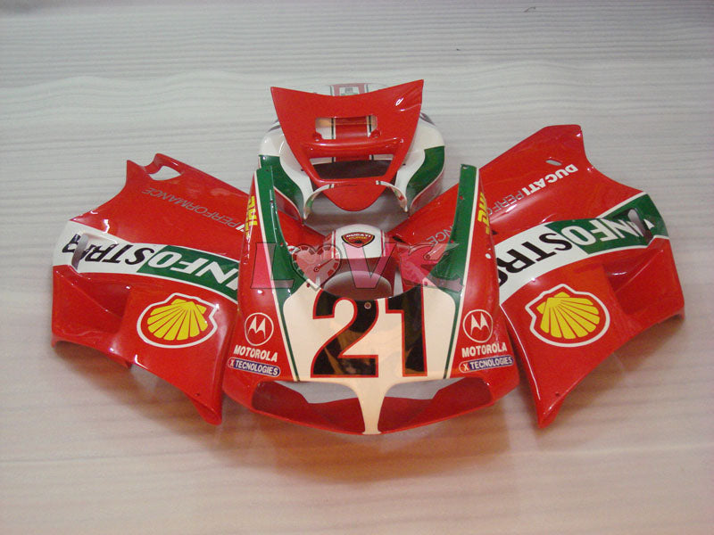 INFO STRADA - Red Green White Fairings and Bodywork For 1994-2002 748 #LF3199