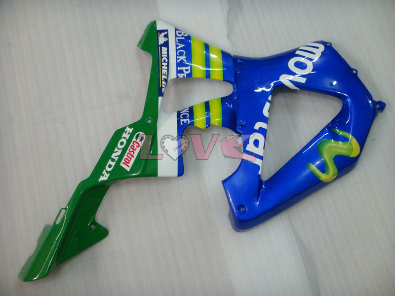 Movistar - Yellow Blue Fairings and Bodywork For 2000-2001 CBR929RR #LF5216