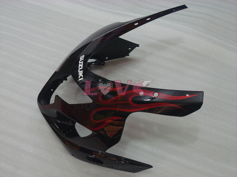 Flame - Red Black Fairings and Bodywork For 2004-2005 GSX-R750 #LF6585