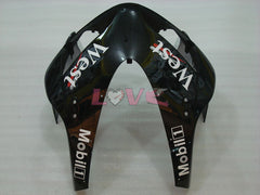 West - White Black Fairings and Bodywork For 2003-2004 CBR600RR #LF5362