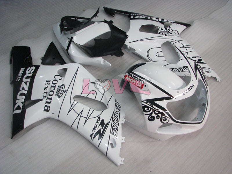 Corona - White Black Fairings and Bodywork For 2000-2003 GSX-R750 #LF6807