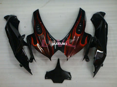Flame - Black Fairings and Bodywork For 2008-2010 GSX-R600 #LF3973