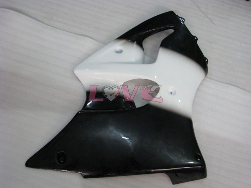 Factory Style - White Black Fairings and Bodywork For 2000-2002 NINJA ZX-6R #LF6155