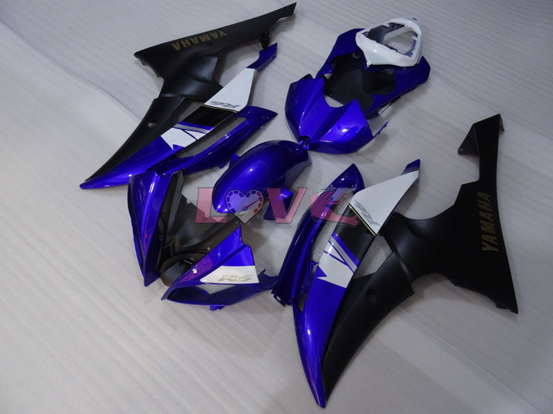 Factory Style - Blue Black Matte Fairings and Bodywork For 2008-2016 YZF-R6 #LF3431