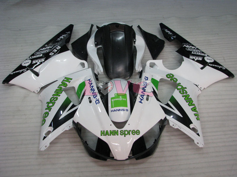 HANN Spree - Green White Black Fairings and Bodywork For 1998-1999 YZF-R1 #LF3583
