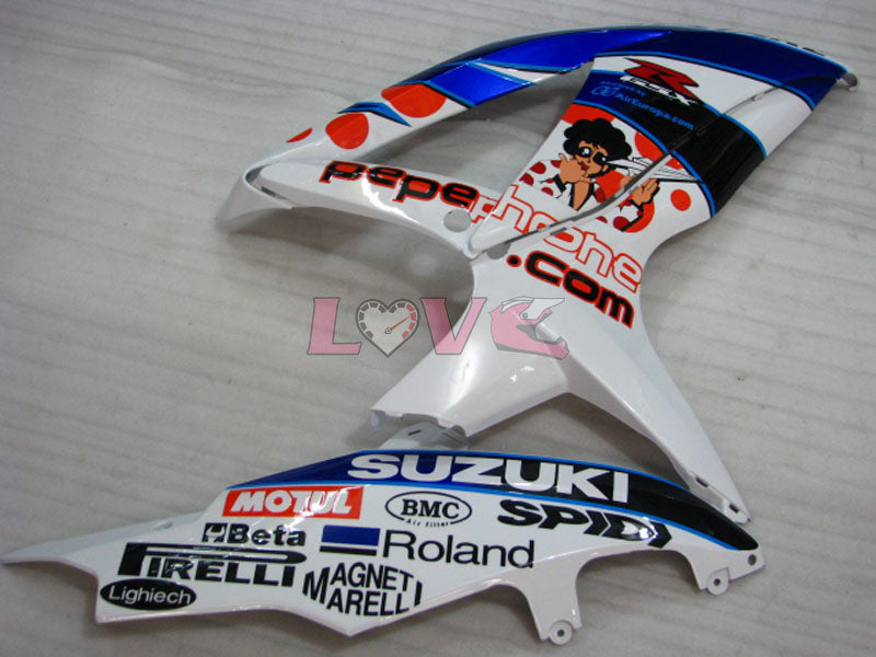 Dark Dog - Blue White Fairings and Bodywork For 2008-2010 GSX-R750 #LF3900