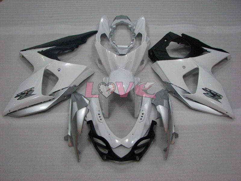 Factory Style - White Silver Fairings and Bodywork For 2009-2016 GSX-R1000 #LF3791