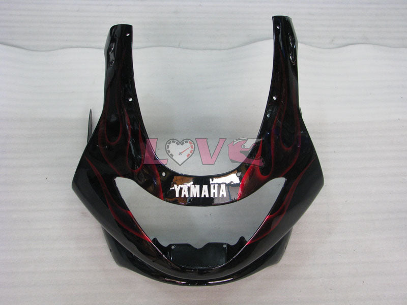 Flame - Red Black Fairings and Bodywork For 1997-2007 YZF600R #LF7929