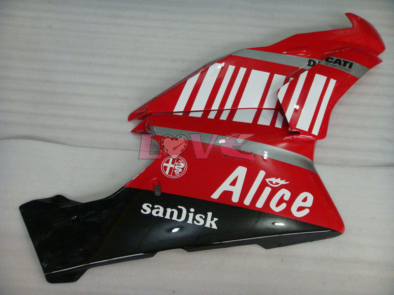 Alice - Red Black Fairings and Bodywork For 2003-2004 999 #LF5519