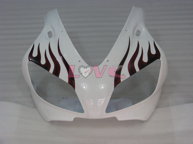 Flame - White Black Fairings and Bodywork For 1998-1999 YZF-R1 #LF3580