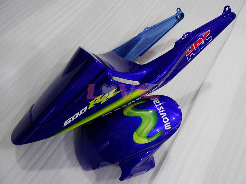Movistar - Yellow Blue Fairings and Bodywork For 2003-2004 CBR600RR #LF4453