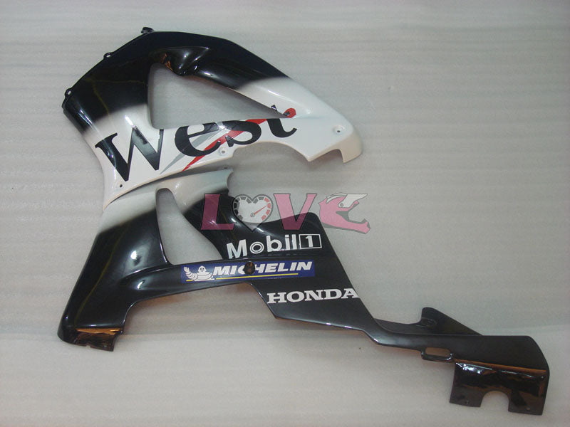 West - White Black Fairings and Bodywork For 2000-2001 CBR929RR #LF5186