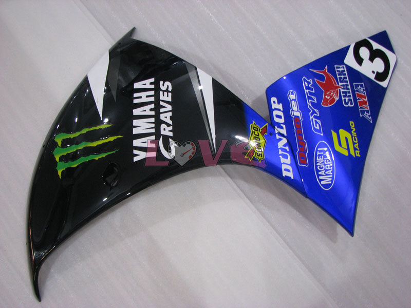 Monster - Blue Black Fairings and Bodywork For 2009-2011 YZF-R1 #LF3651