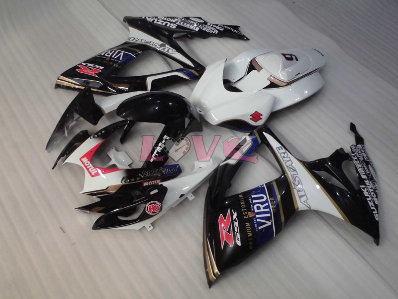 VIRU - White Black Fairings and Bodywork For 2006-2007 GSX-R750 #LF3985