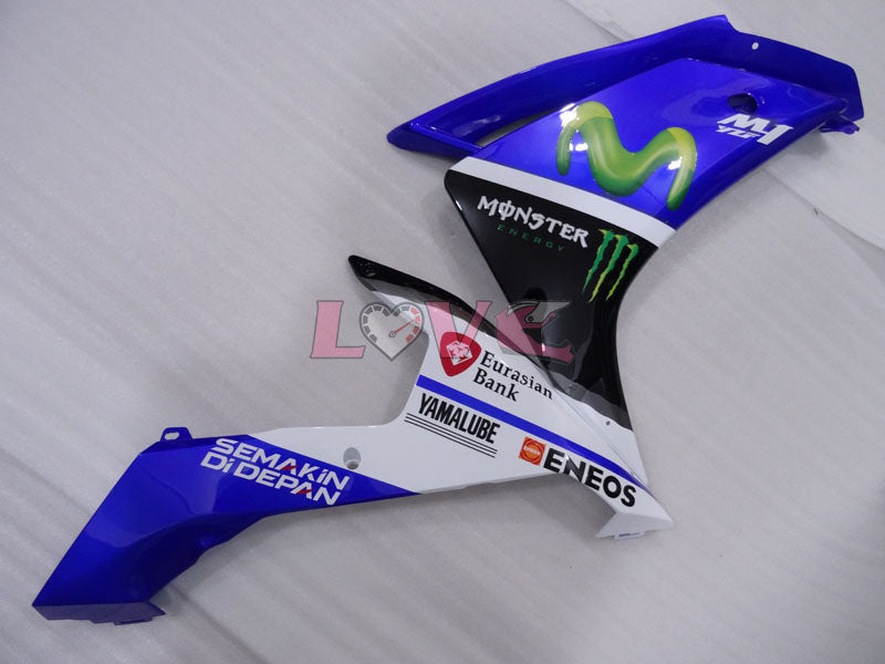 Monster - Blue White Black Fairings and Bodywork For 2007-2008 YZF-R1 #LF3664