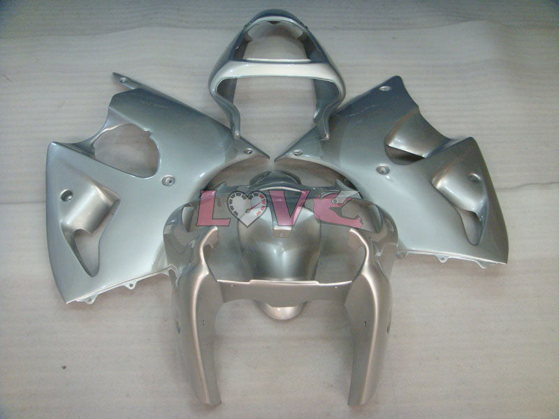No sticker / decal Factory Style - Silver Fairings and Bodywork For 2000-2002 NINJA ZX-6R #LF3328