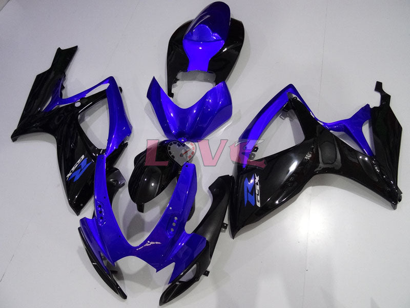 Factory Style - Blue Black Fairings and Bodywork For 2006-2007 GSX-R600 #LF4029