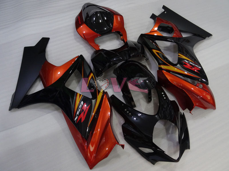 Factory Style - Orange Black Fairings and Bodywork For 2007-2008 GSX-R1000 #LF3823