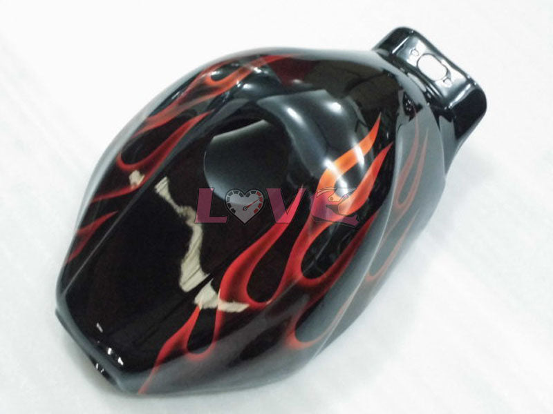 Flame - Orange Black Fairings and Bodywork For 1997-2007 YZF600R #LF7951