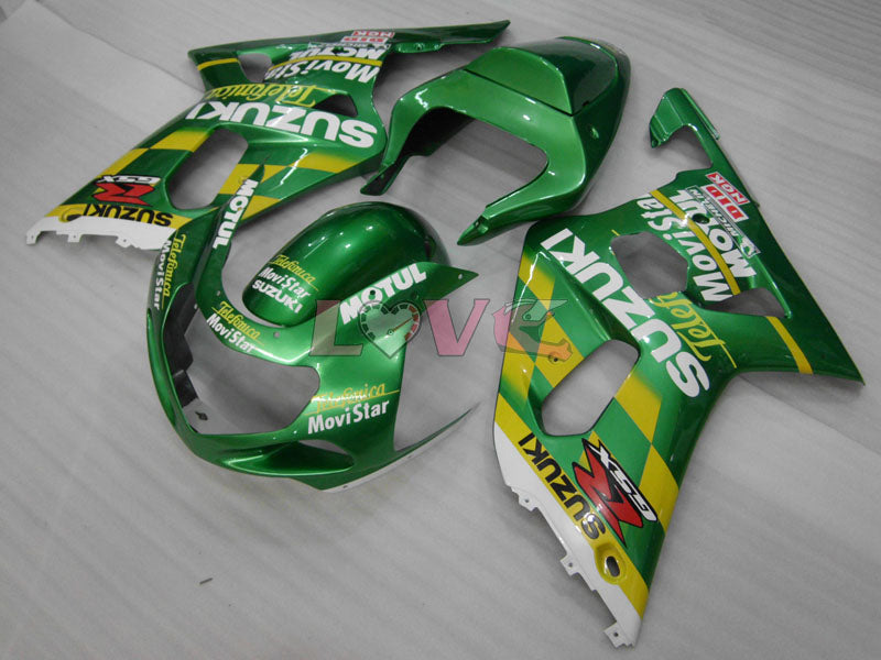 MOTUL - Green Fairings and Bodywork For 2000-2003 GSX-R750 #LF4215