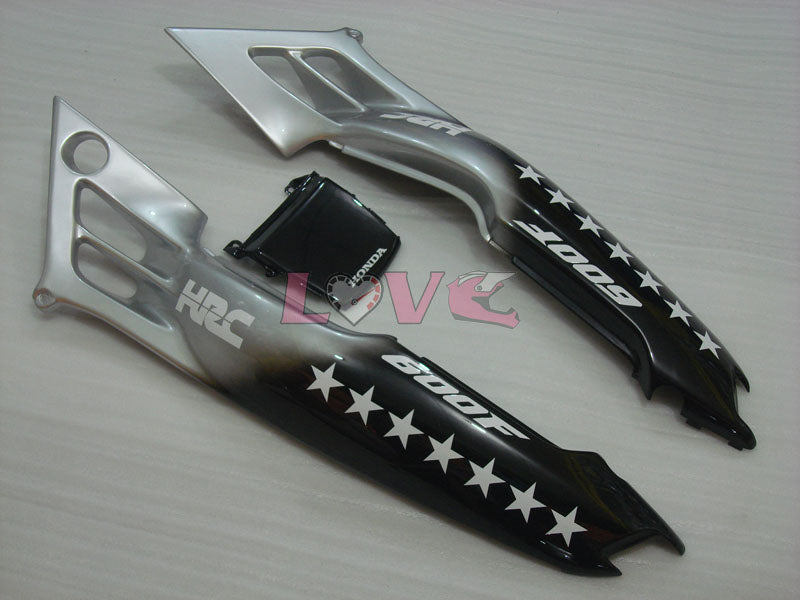 SevenStars - Black Silver Fairings and Bodywork For 1991-1994 CBR600F2 #LF4837